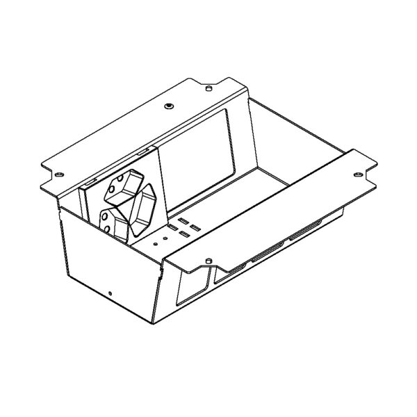 Produktbild UBD 215 249  -  Steckdoseneinsatz für 2x4V FLF inkl. 1x 3xT13/s, weiss